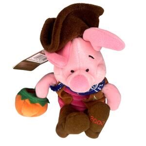 NWT Vintage The Disney Store 2000 Halloween Sheriff Cowboy Pigle